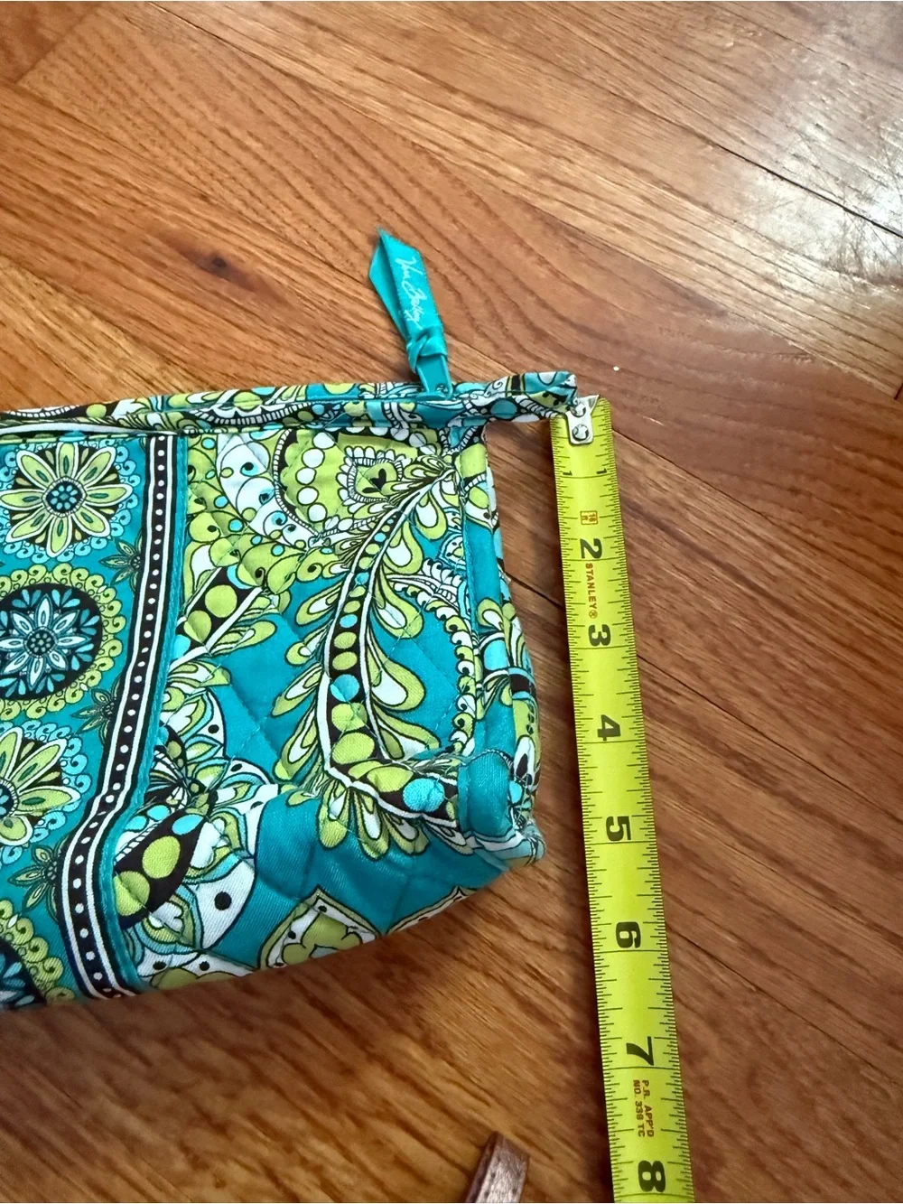 Vera Bradley Retired Rare Makeup medium cosmetic Peacock Paisley Case Bag Pouch